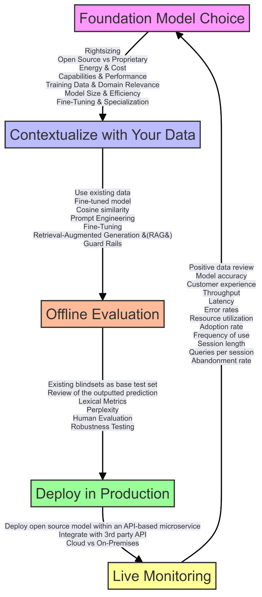 Foundation Model Choice flow chart